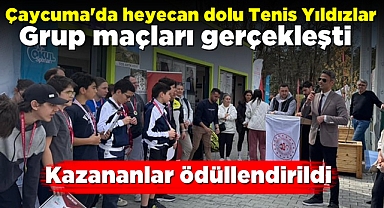 Çaycuma'da heyecan dolu Tenis Yıldızlar grup maçları gerçekleşti