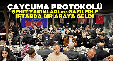 Çaycuma protokolü şehit yakınları ve gazilerle iftarda bir araya geldi
