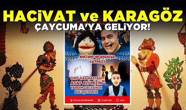 Hacıvat ve Karagöz Çaycuma'ya geliyor!