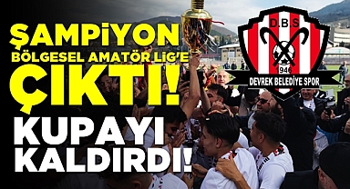 Şampiyon Bölgesel Amatör Lig'e çıktı, kupayı kaldırdı!