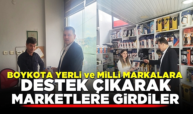 AK Parti'den yerli markalara destek: Esnafa alışveriş ziyareti