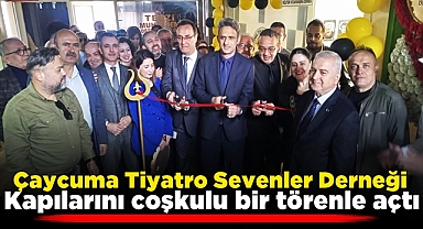 Çaycuma Tiyatro Sevenler Derneği kapılarını coşkulu bir törenle açtı