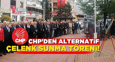 'CHP'den Alternatif' çelenk sunma töreni!