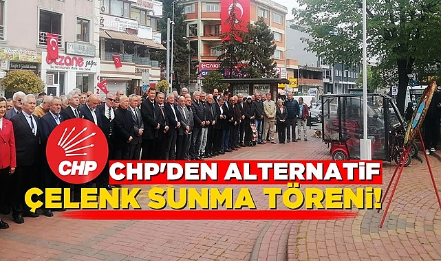 'CHP'den Alternatif' çelenk sunma töreni!