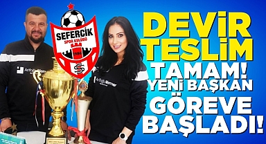 Devir teslim tamam! Yeni başkan göreve başladı!