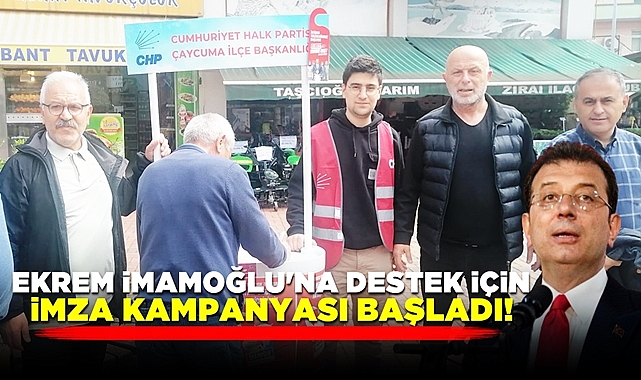 Ekrem İmamoğlu'na destek için imza kampanyası başladı!