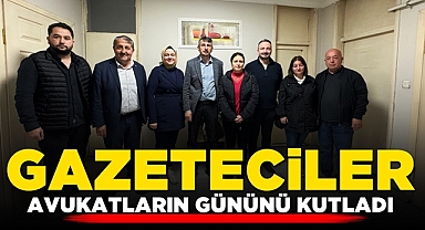 Gazeteciler avukatların gününü kutladı