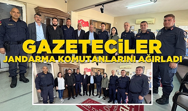 Gazeteciler jandarma komutanlarını ağırladı