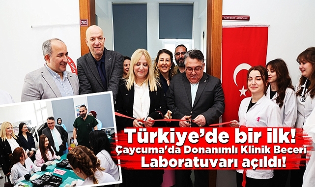 Türkiye'de bir ilk! Çaycuma'da Donanımlı Klinik Beceri Laboratuvarı açıldı!