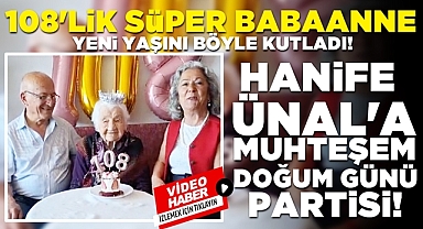 108'lik süper babaanne yeni yaşını böyle kutladı: Muhteşem doğum günü partisi!