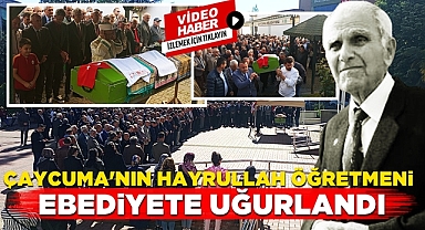 91 yaşındaki emekli hayırsever öğretmen Hayrullah Saki ebediyete uğurlandı