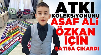 Atkı koleksiyonunu Asaf Ali Özkan için satışa çıkardı