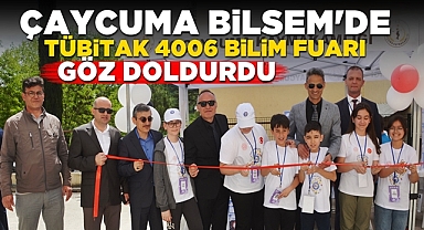 Çaycuma BİLSEM'de TÜBİTAK 4006 Bilim Fuarı göz doldurdu