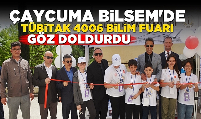Çaycuma BİLSEM'de TÜBİTAK 4006 Bilim Fuarı göz doldurdu