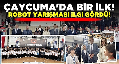 Çaycuma'da bir ilk: Robot yarışması ilgi gördü!