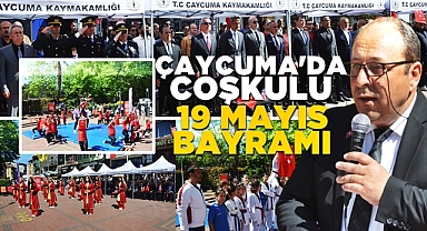 Çaycuma'da coşkulu 19 Mayıs bayramı
