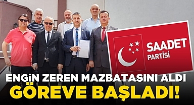 Engin Zeren mazbatasını aldı: Göreve başladı!