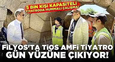 Filyos'ta Tios Amfi Tiyatro gün yüzüne çıkıyor: 5 bin kişi kapasiteli tiyatroda hummalı çalışma!