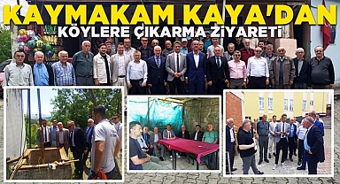 Kaymakam Kaya'dan köylere çıkarma ziyareti: Köylü dinlendi, talepler iletildi!