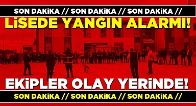 Lisede yangın alarmı: Ekipler olay yerinde!