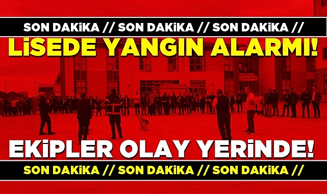 Lisede yangın alarmı: Ekipler olay yerinde!