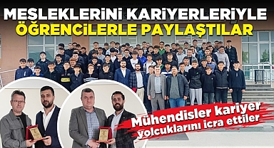 Mesleklerini kariyerleriyle öğrencilerle paylaştılar
