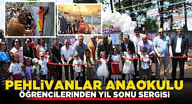 Pehlivanlar Anaokulu öğrencilerinden yıl sonu sergisi
