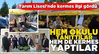 Tarım Lisesi'nde kermes ilgi gördü: Hem okulu tanıttılar, hem de kermes yaptılar