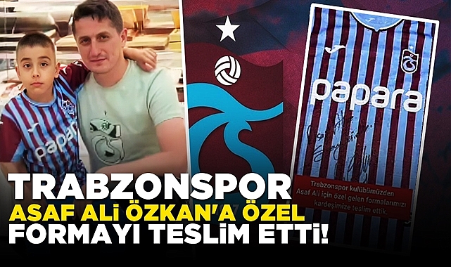 Trabzonspor Asaf Ali Özkan'a özel formayı teslim etti!