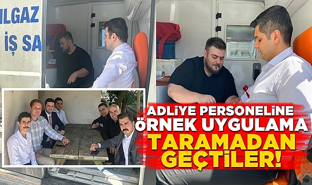 Adliye personeline örnek uygulama: Taramadan geçtiler!