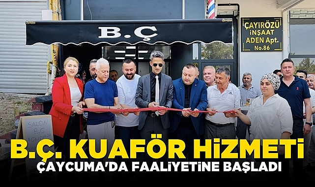 B.Ç. kuaför hizmeti Çaycuma'da faaliyetine başladı