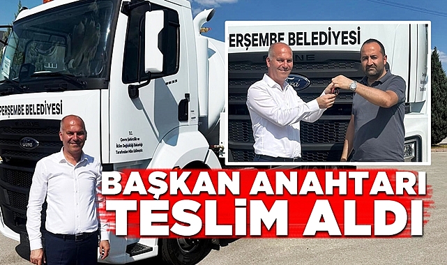 Başkan anahtarı teslim aldı, yeni hizmet aracı kazandırıldı