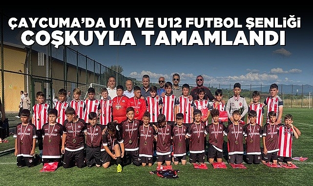 Çaycuma'da U11 ve U12 futbol şenliği coşkuyla tamamlandı