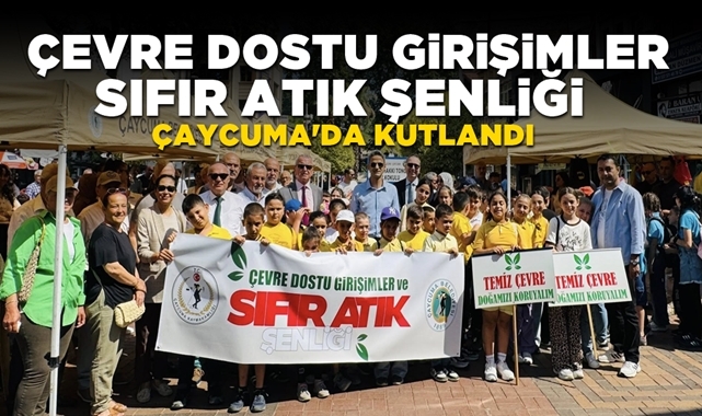 Çevre dostu girişimler, sıfır atık şenliği Çaycuma'da kutlandı