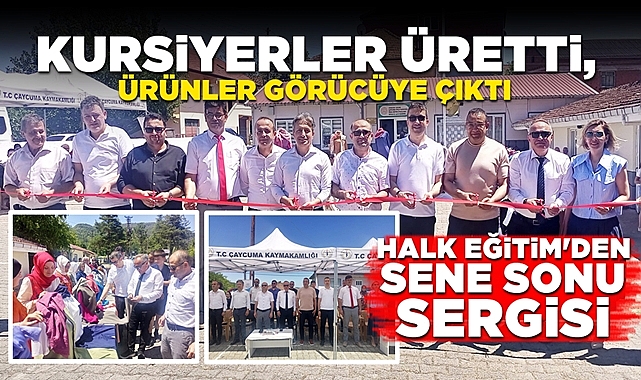 Kursiyerler üretti, ürünler görücüye çıktı! Halk Eğitim'den yıl sonu sergisi