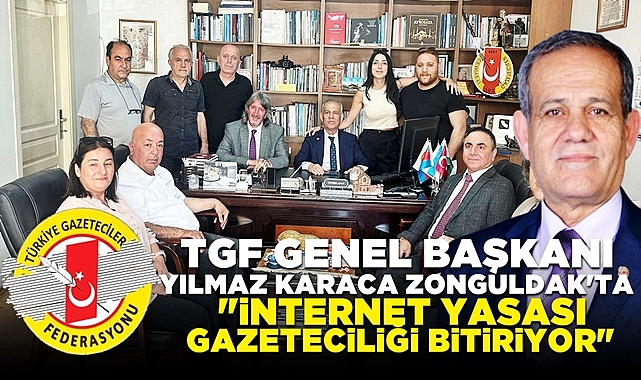 TGF Genel Başkanı Zonguldak'ta konuştu: 'İnternet yasası gazeteciliği bitiriyor