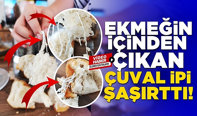 Çaycuma'da sağlıkla oynanan hareket! Ekmeğin içinden çıkan ip şaşırttı!