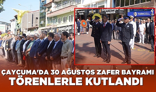 Çaycuma'da 30 Ağustos Zafer Bayramı törenlerle kutlandı