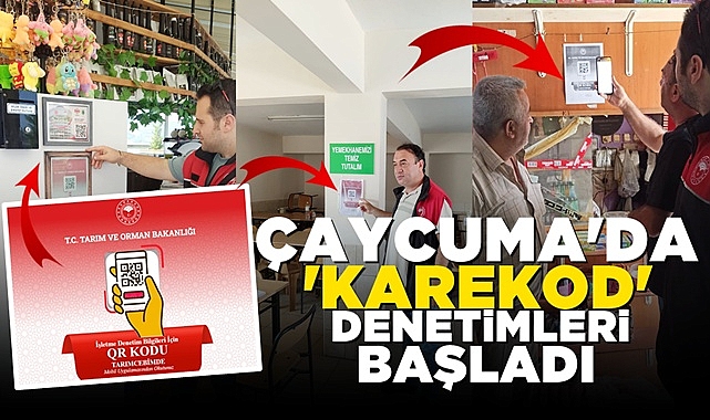 Çaycuma'da 'Karekod' denetimleri başladı
