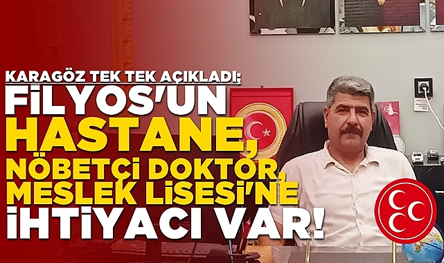 MHP'li başkan Filyos beldesine acil ihtiyaç duyulanları açıkladı!