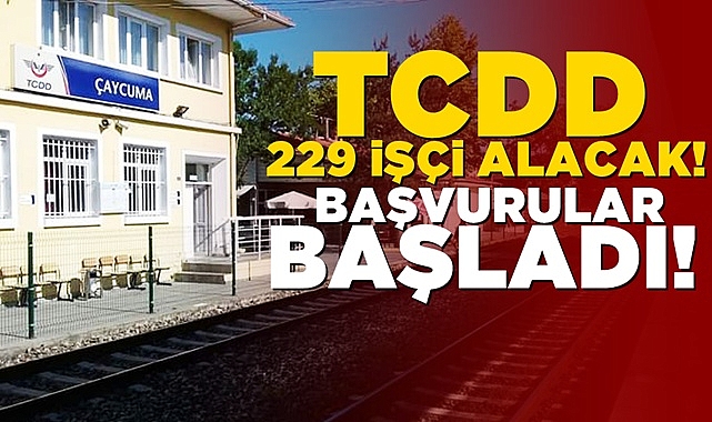 TCDD 229 işçi alacak! Başvurular başladı!