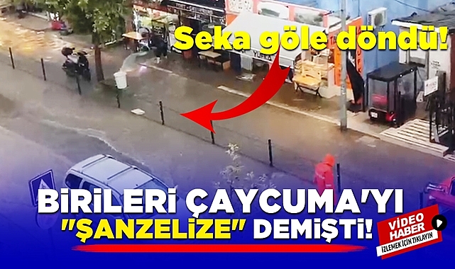 Birileri Çaycuma'yı 'Şanzelize' demişti! Seka Caddesi göle döndü!