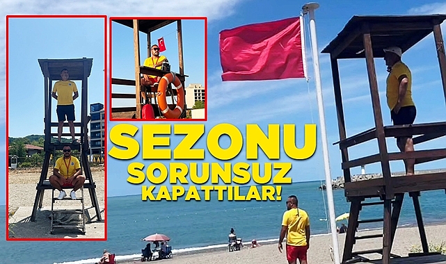 Cankurtaranlar Filyos'ta sezonu sorunsuz kapattılar!
