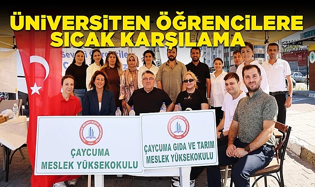 Üniversiteden öğrencilere sıcak karşılama
