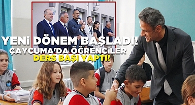 Yeni dönem başladı! Çaycuma'da öğrenciler ders başı yaptı!