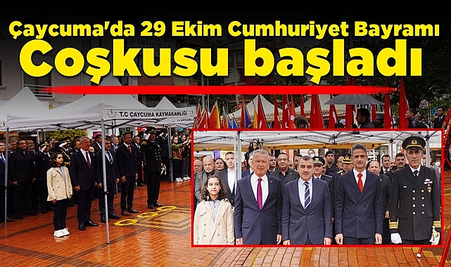 Çaycuma'da 29 Ekim Cumhuriyet Bayramı coşkusu başladı