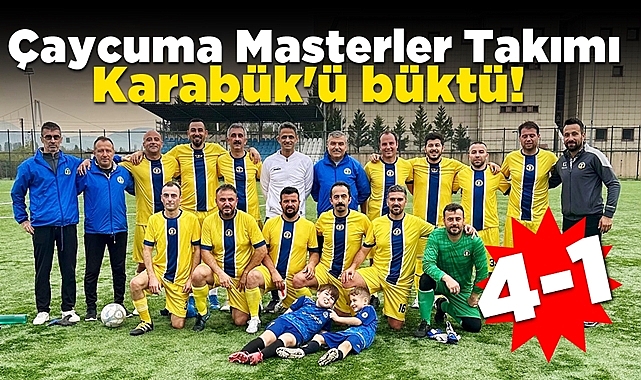 Çaycuma Masterler takımı Karabük'ü büktü!