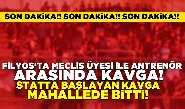 Filyos'ta CHP'li meclis üyesi ile antrenör birbirine girdi!