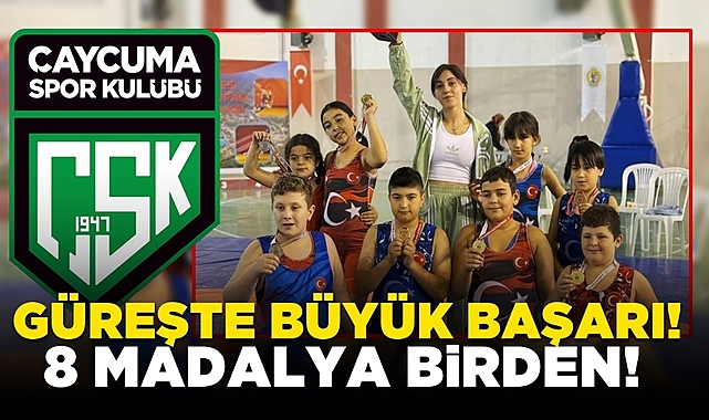 Güreşte büyük başarı! 8 madalya birden kazandılar!