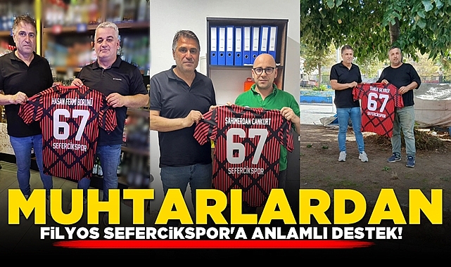 Muhtarlardan Filyos Sefercikspor'a anlamlı destek!